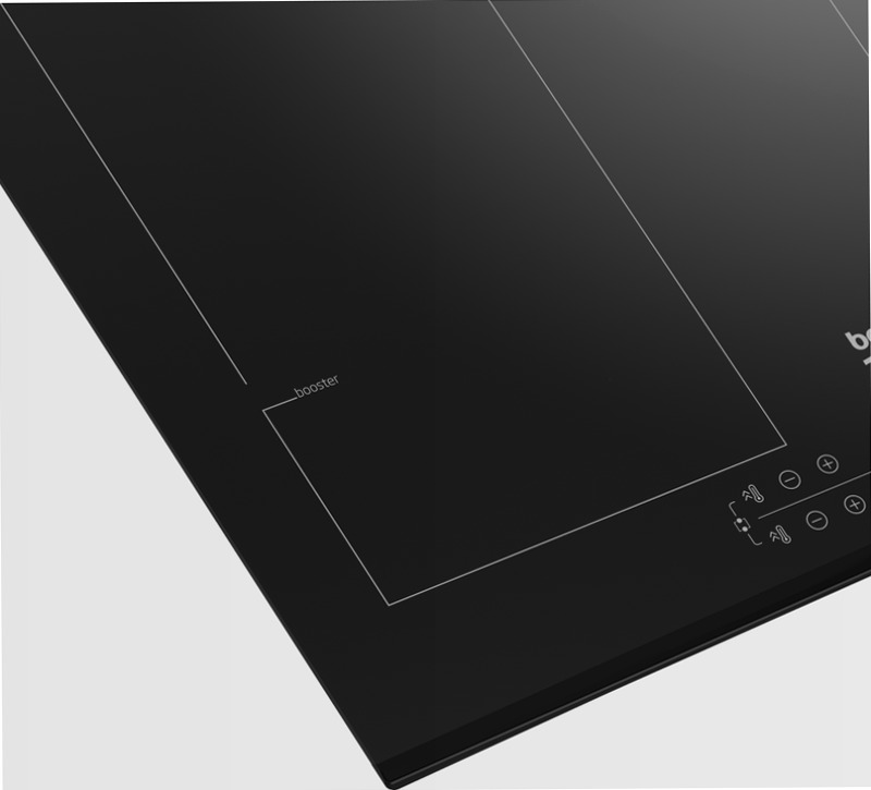 HII64206F2MT: Piano a Induzione 4 Zone con 2 Sezioni IndyFlex 60 cm Nero