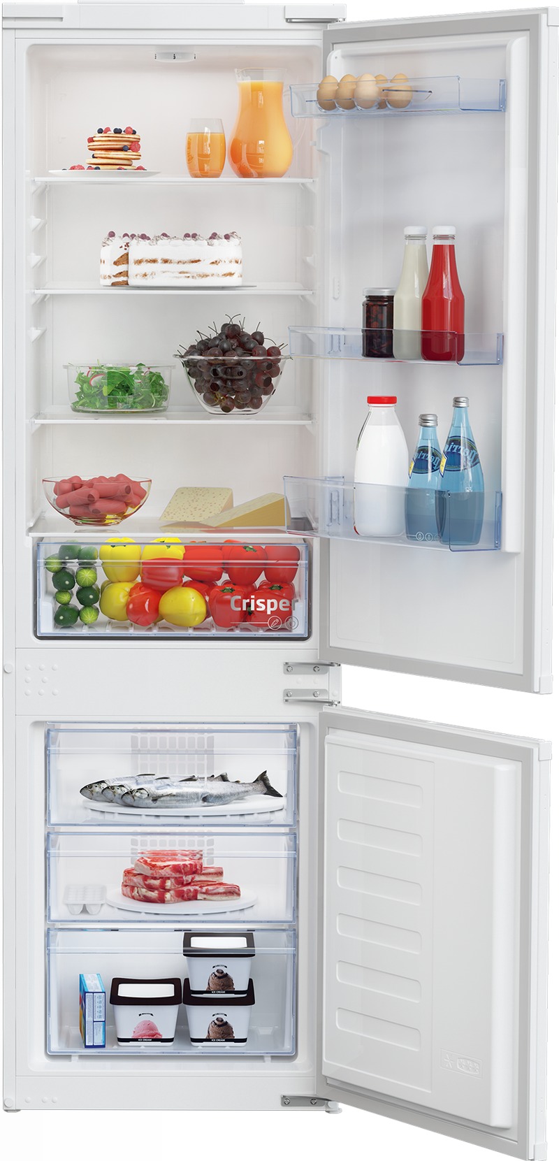 Frigorifero BCSA285K4SN1 Bianco E Combinato 177.5lt Incasso