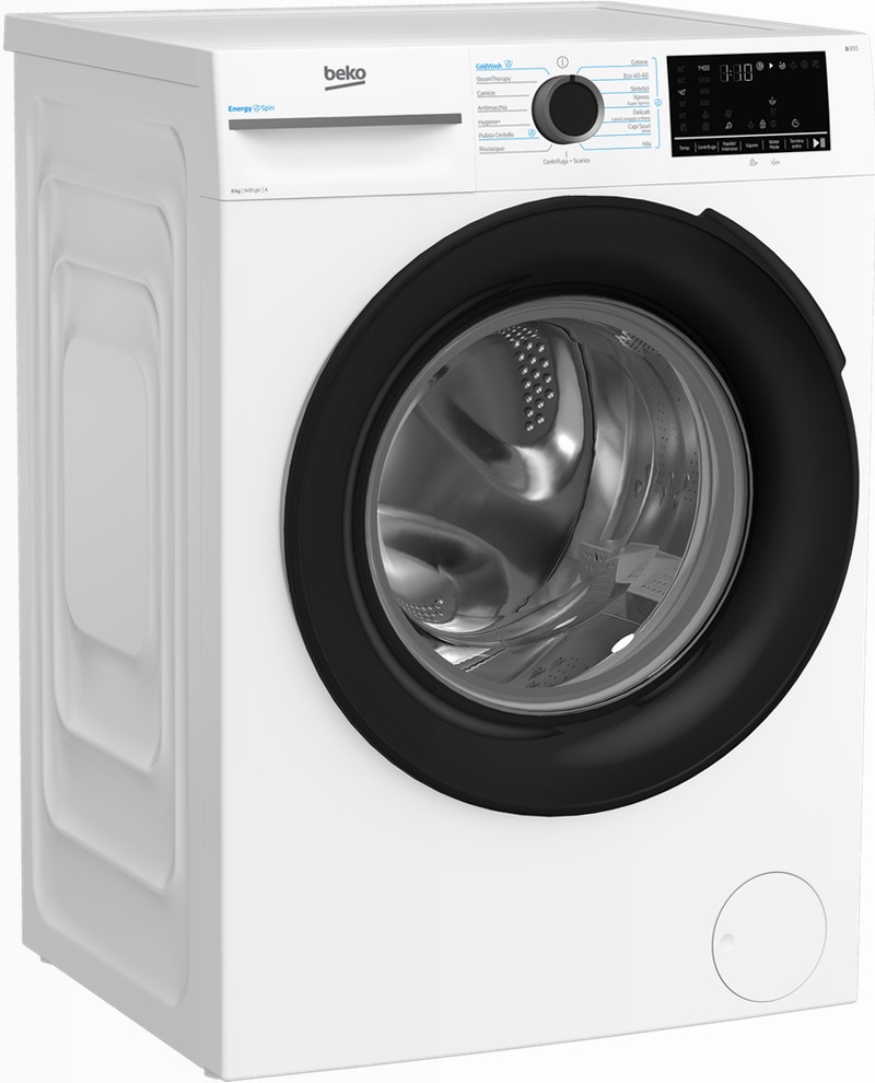 Lavatrice EnergySpin 8Kg, Classe A 1400rpm 8kg Bianco