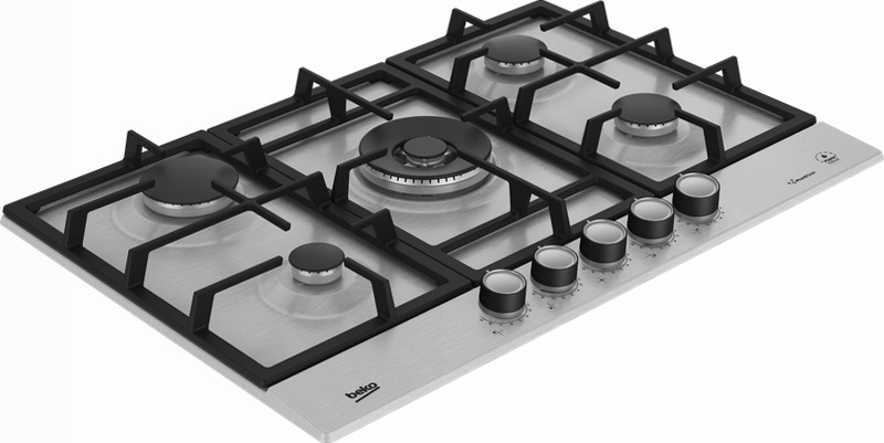 HIAW75226SXE: Piano a Gas PractiClean e FlameAdjust Acciaio 4