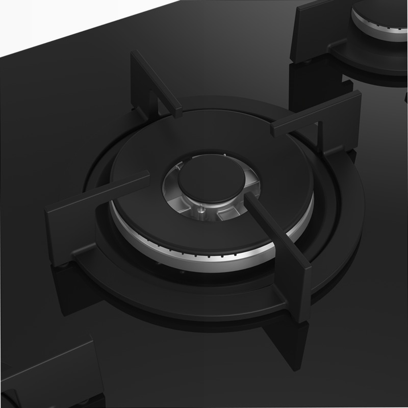 HILL 75222 S: Piano a Gas 75 cm Nero 4