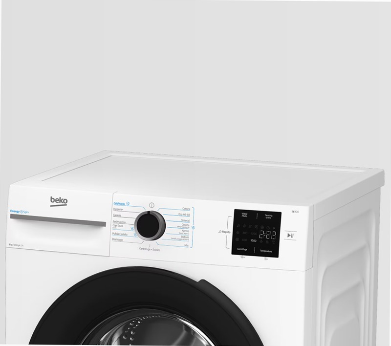 Lavatrice EnergySpin 9kg, Classe A 1200rpm 9kg Bianco