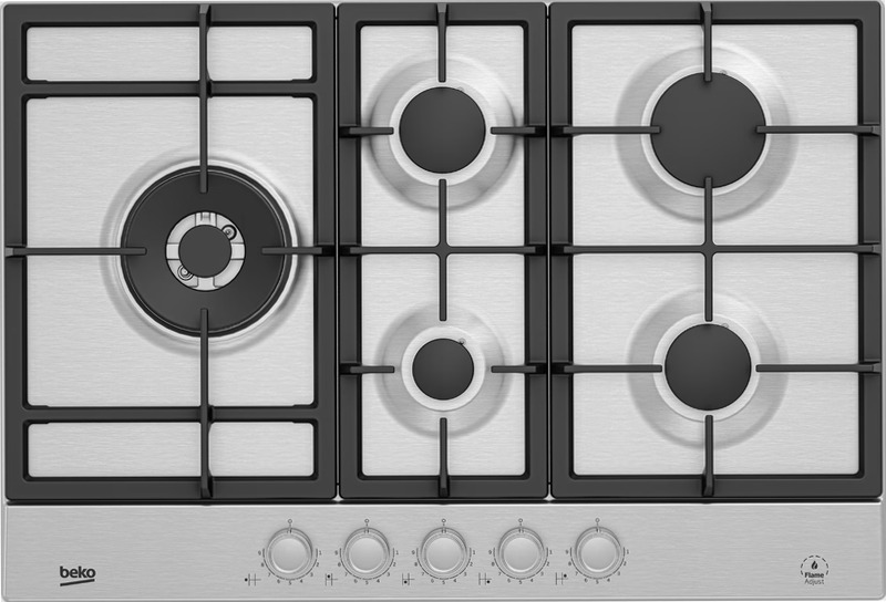 HIAL 75325 SX: Piano a Gas con FlameAdjust Acciaio 4