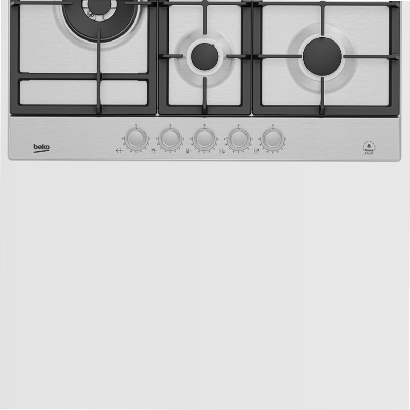 HIAL 75325 SX: Piano a Gas con FlameAdjust Acciaio 4