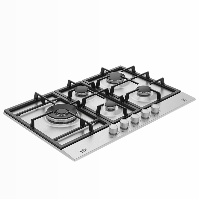 HIAL 75325 SX: Piano a Gas con FlameAdjust Acciaio 4
