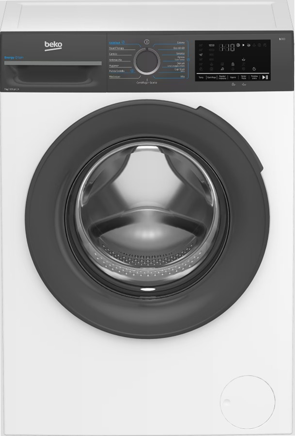 Lavatrice EnergySpin 7Kg Slim, Classe A 1200rpm Bianco