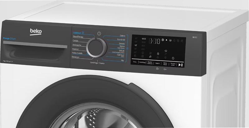 Lavatrice EnergySpin 7Kg Slim, Classe A 1200rpm Bianco