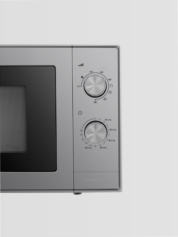 MGC20100S: Microonde Grill 700W, 20L Argento 20