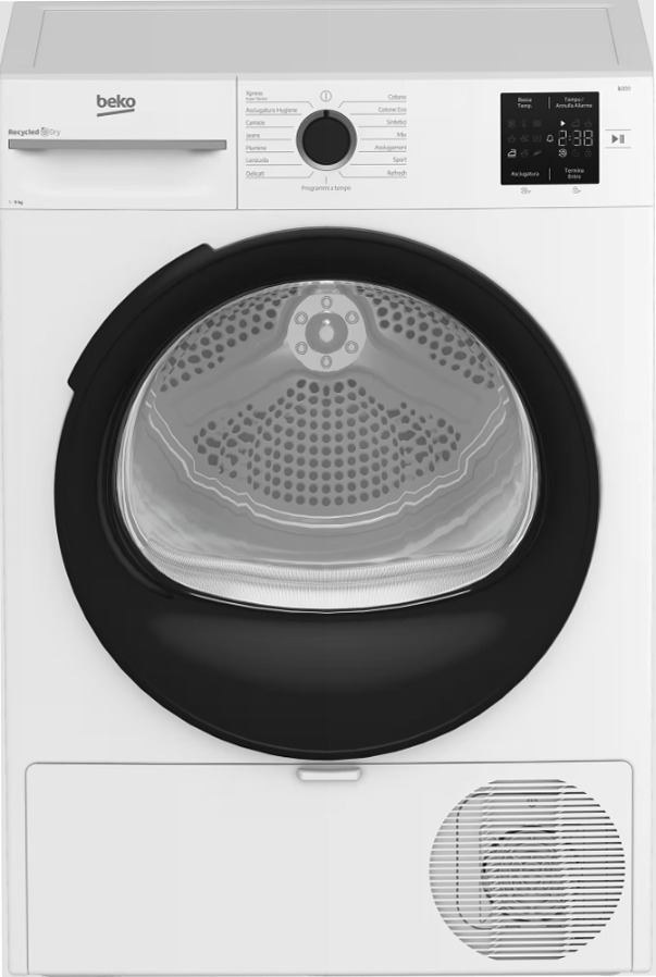 Asciugatrice 9kg Classe D a Pompa di Calore BMTAM93EB Bianco