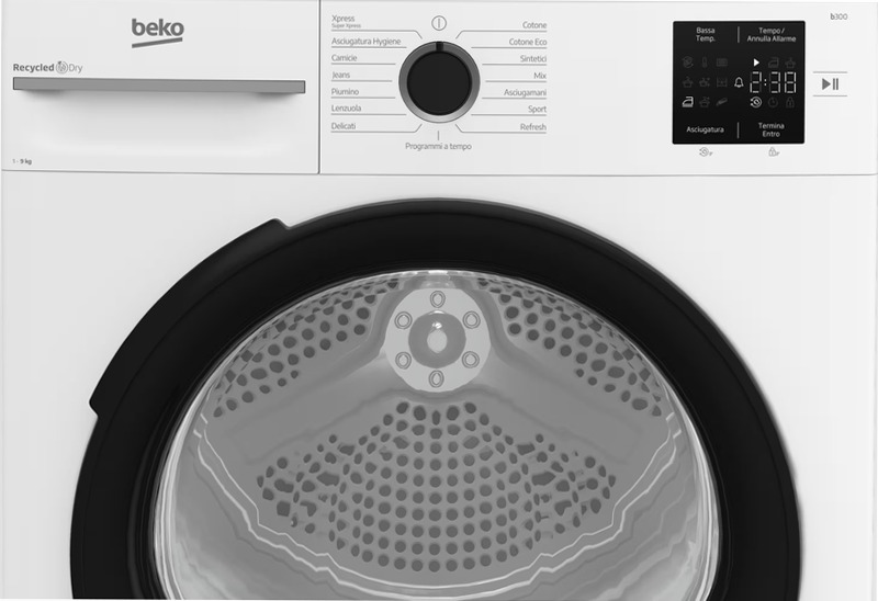 Asciugatrice 9kg Classe D a Pompa di Calore BMTAM93EB Bianco