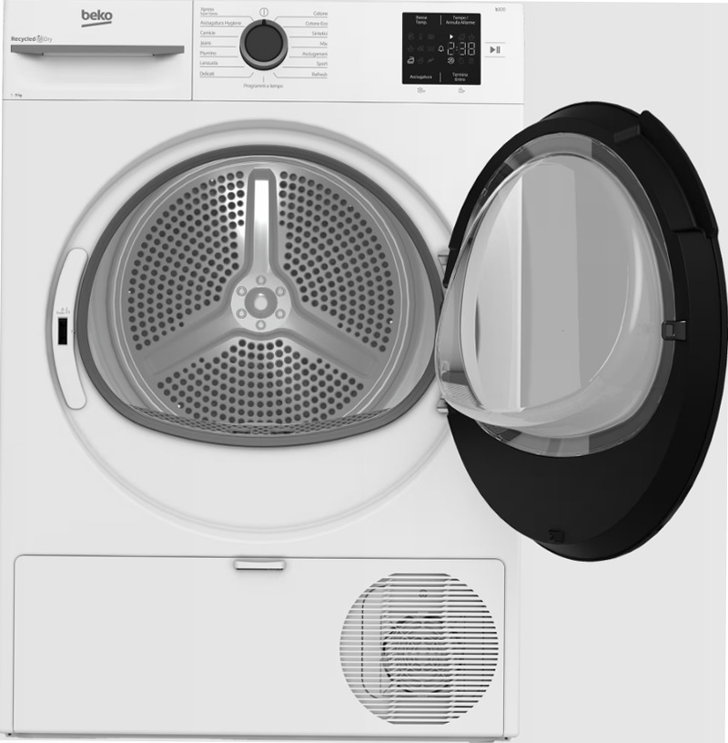 Asciugatrice 9kg Classe D a Pompa di Calore BMTAM93EB Bianco