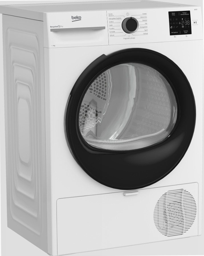 Asciugatrice 9kg Classe D a Pompa di Calore BMTAM93EB Bianco
