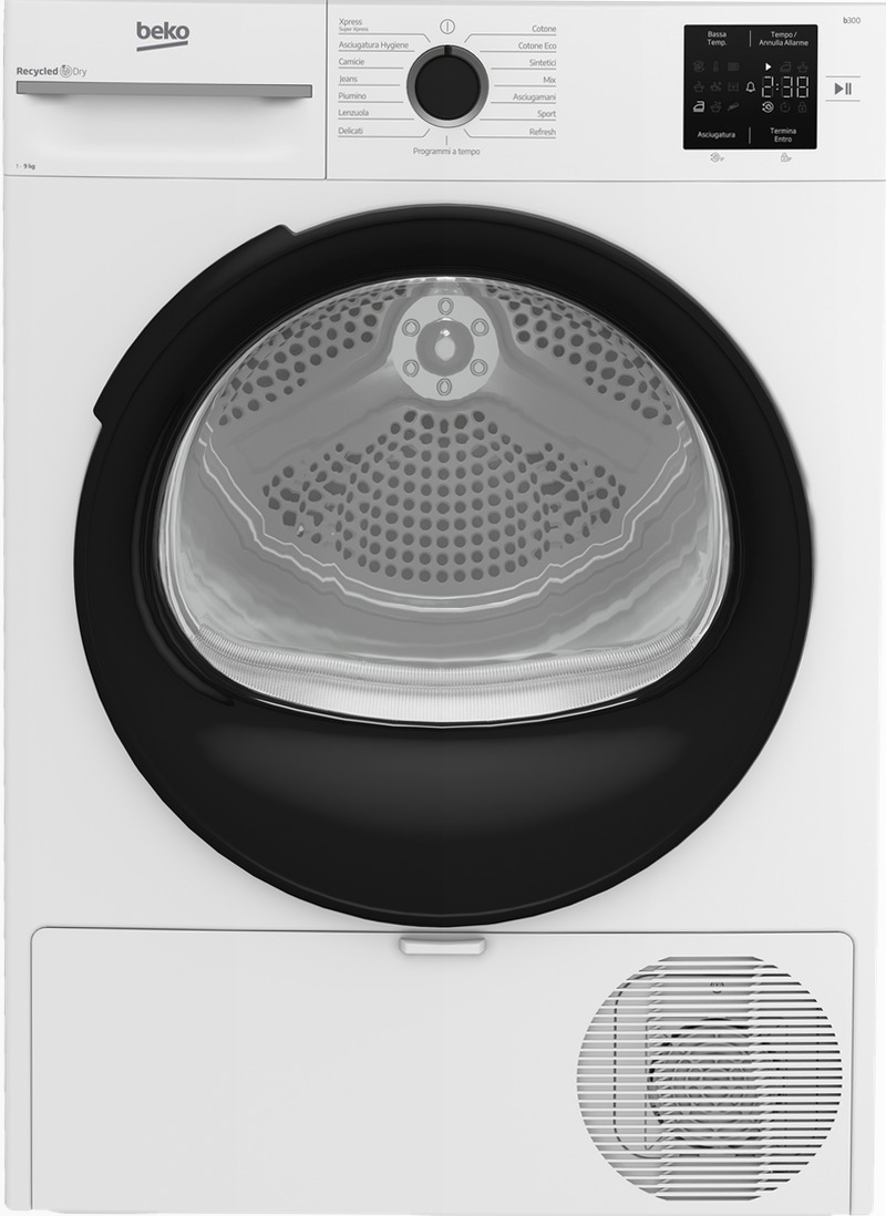Asciugatrice 9kg Classe D a Pompa di Calore BMTAM93EB Bianco