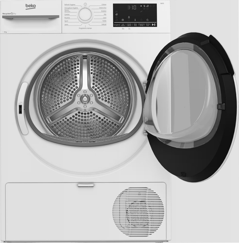 Asciugatrice 10kg Classe C a Pompa di Calore BMT104EW Bianco