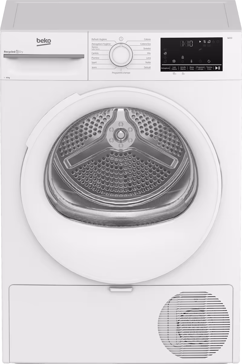 Asciugatrice 10kg Classe C a Pompa di Calore BMT104EW Bianco