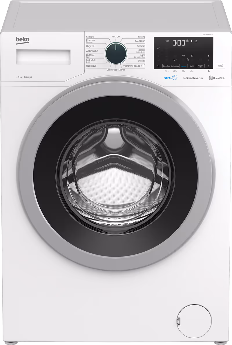 Lavatrice a Vapore SteamCure™ 9 kg 1400rpm 9kg Bianco