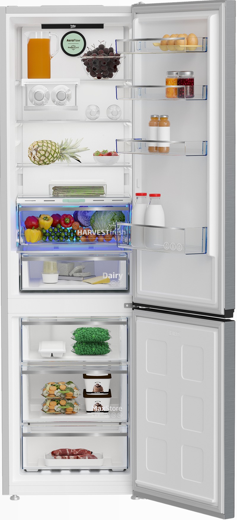 B5RCNE405LXP: Frigorifero Combinato Beyond, Total No-Frost, 59.5 cm