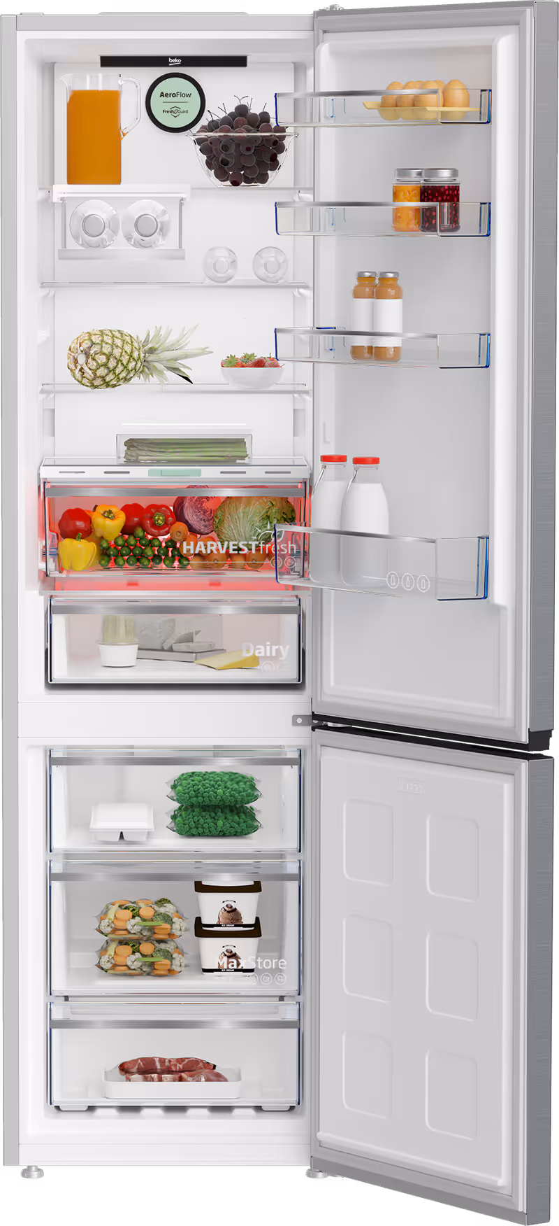 B5RCNE405LXP: Frigorifero Combinato Beyond, Total No-Frost, 59.5 cm