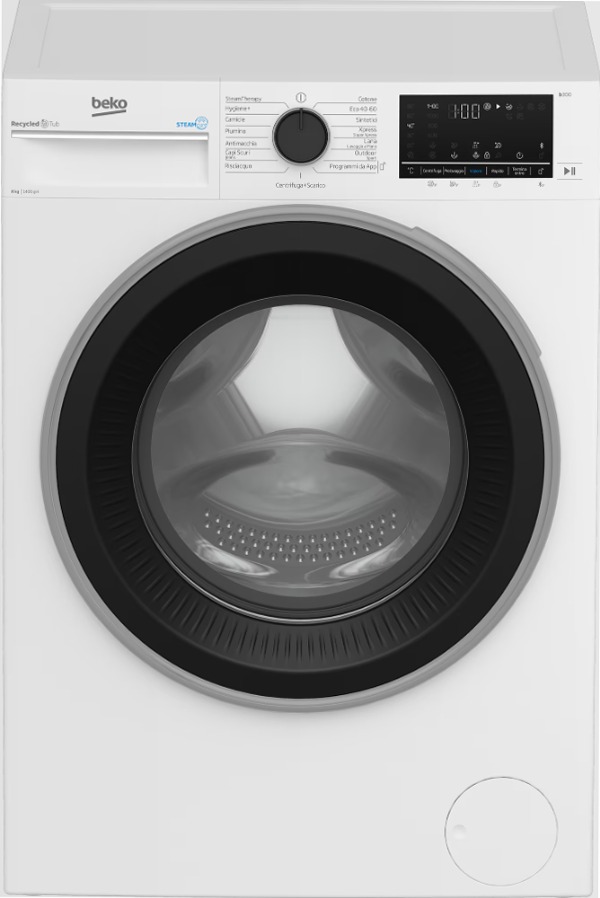 BWU384S: Lavatrice Beyond 8kg Classe A, SteamCure™ 1400rpm Bianco