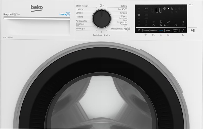 BWU384S: Lavatrice Beyond 8kg Classe A, SteamCure™ 1400rpm Bianco
