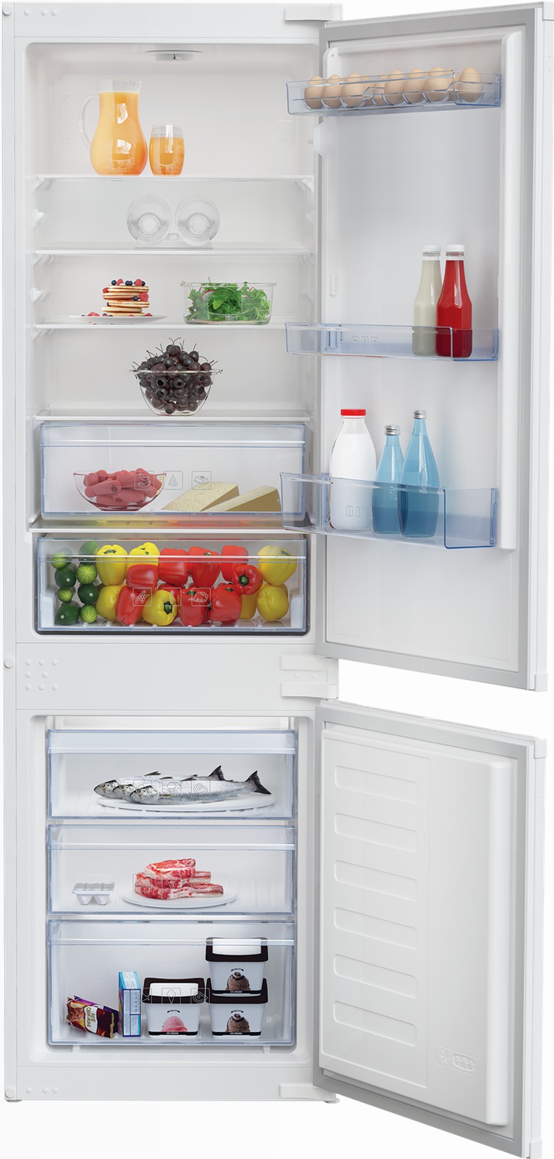 Frigorifero BCSA285K41SN Bianco E Combinato 177.5lt Incasso