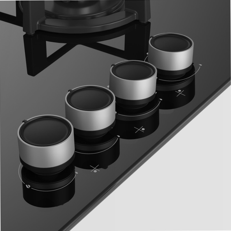 HILG 64225 SB: Piano a Gas 4 Bruciatori 60 cm Nero