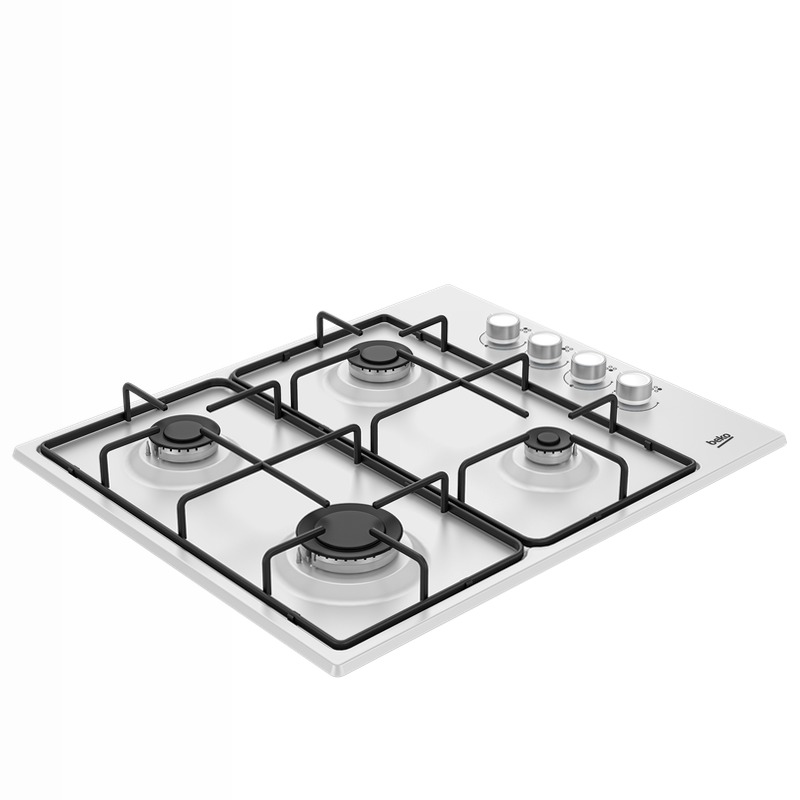 HIGG 64123 SW: Piano a Gas 4 Bruciatori 60 cm Bianco