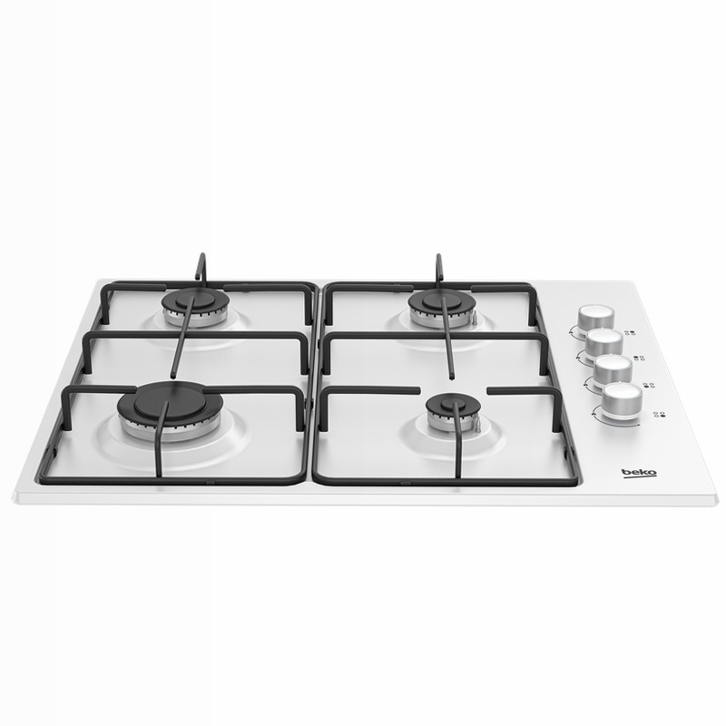 HIGG 64123 SW: Piano a Gas 4 Bruciatori 60 cm Bianco