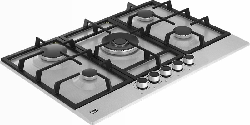 HIAW75225SXE: Piano a Gas PractiClean 75 cm Acciaio 4