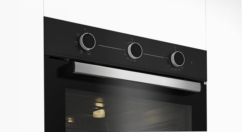 Forno Assistito con Ventola 60 cm A Nero
