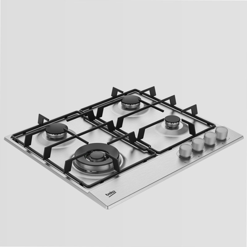 HIAW 64223 SX: Piano Cottura a Gas 60 cm Acciaio