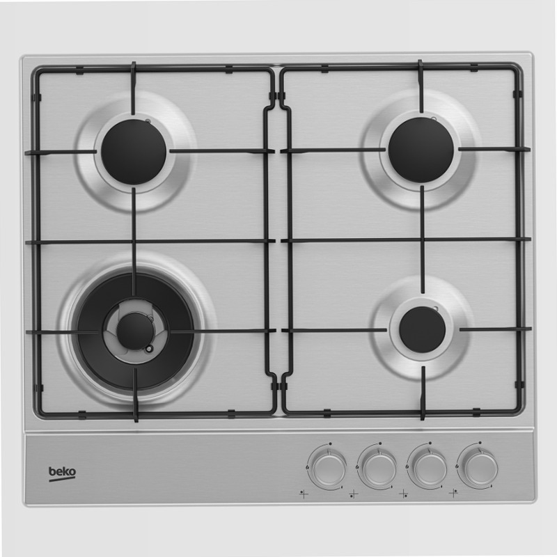 HIAW 64223 SX: Piano Cottura a Gas 60 cm Acciaio