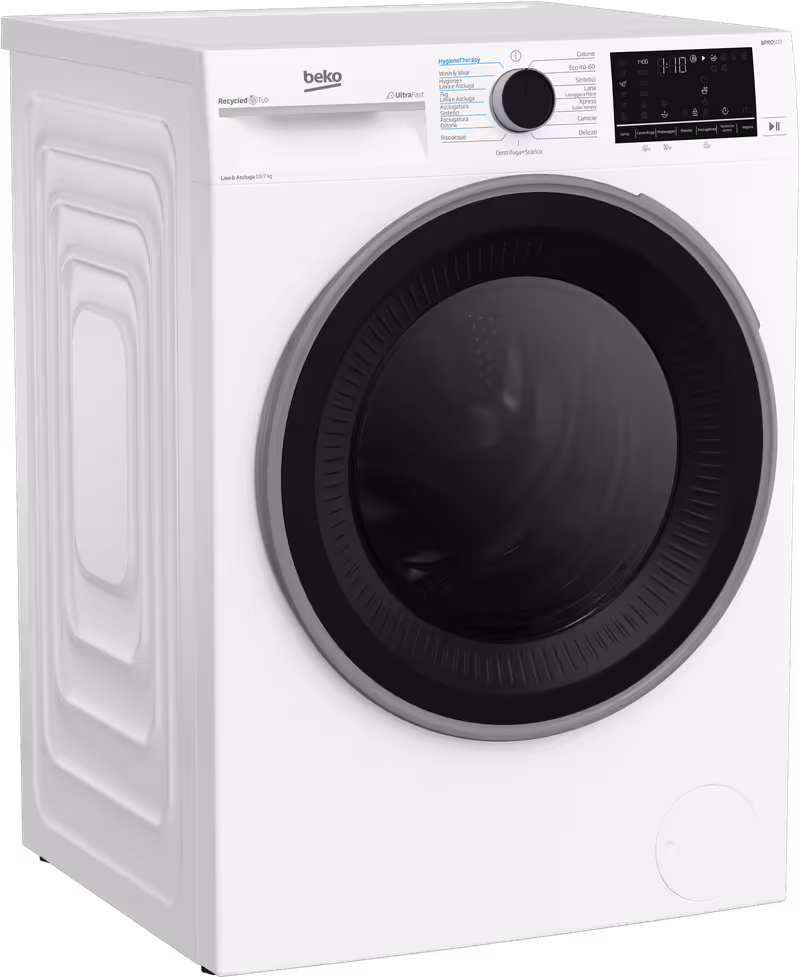 BDT510744S: 10 kg lavaggio / 7 kg asciugatura 1400 giri/min giri/min Lavasciuga a Libero Posizionamento