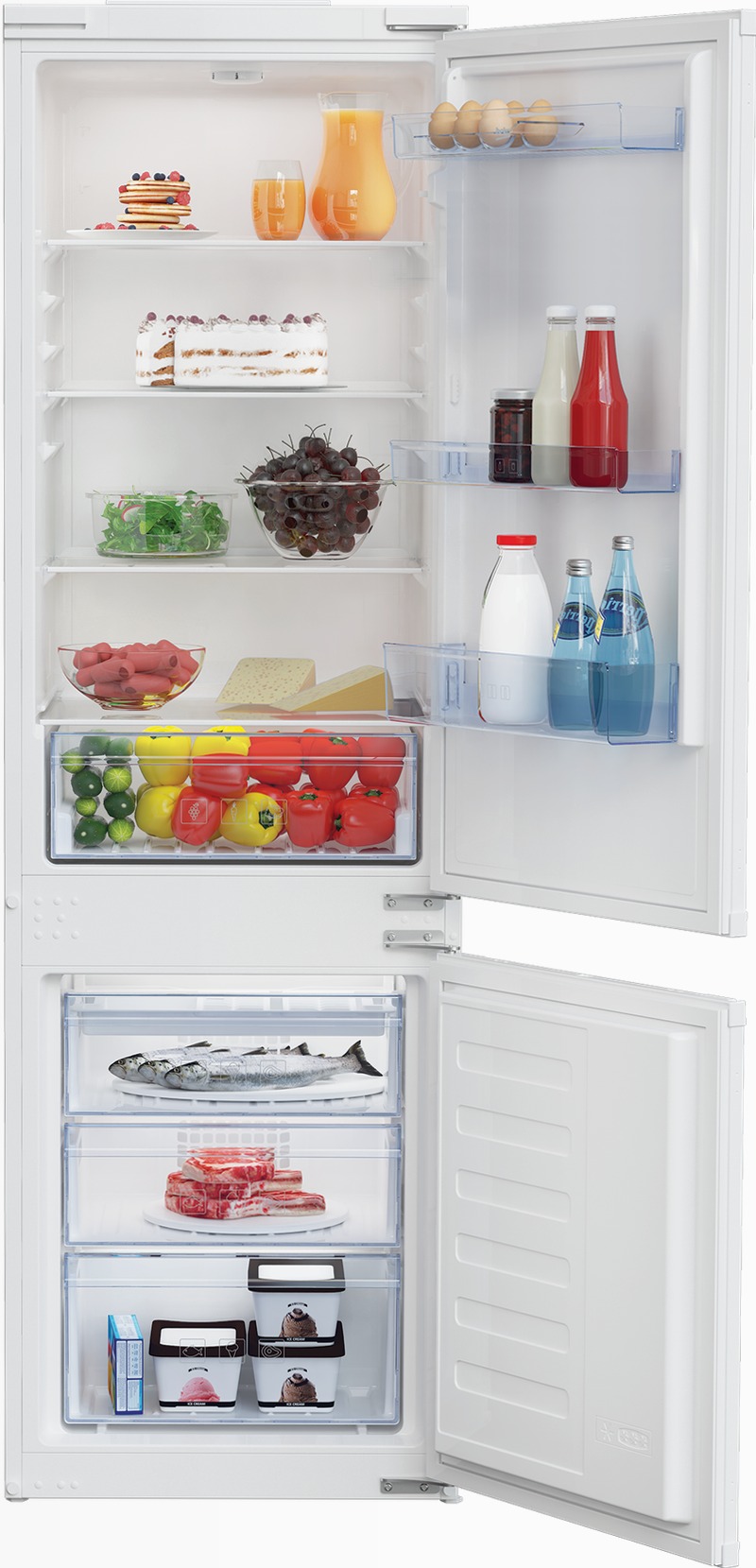 Frigorifero BCSA285K3SN Bianco Combinato 177.5lt Incasso