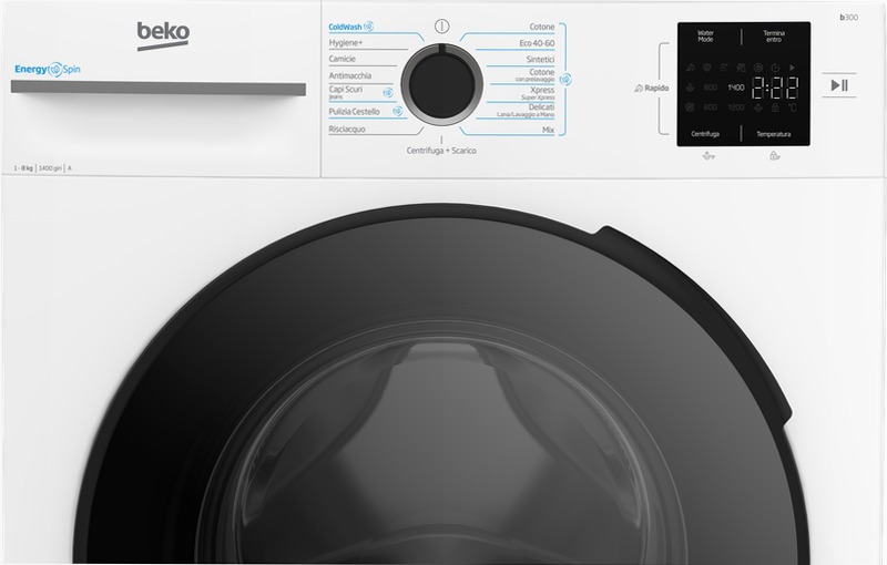 Lavatrice BMWUR8147EC: 8kg, Classe A-10%, 1400giri 1400rpm 8kg Bianco