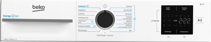 Lavatrice BMWUR8147EC: 8kg, Classe A-10%, 1400giri 1400rpm 8kg Bianco
