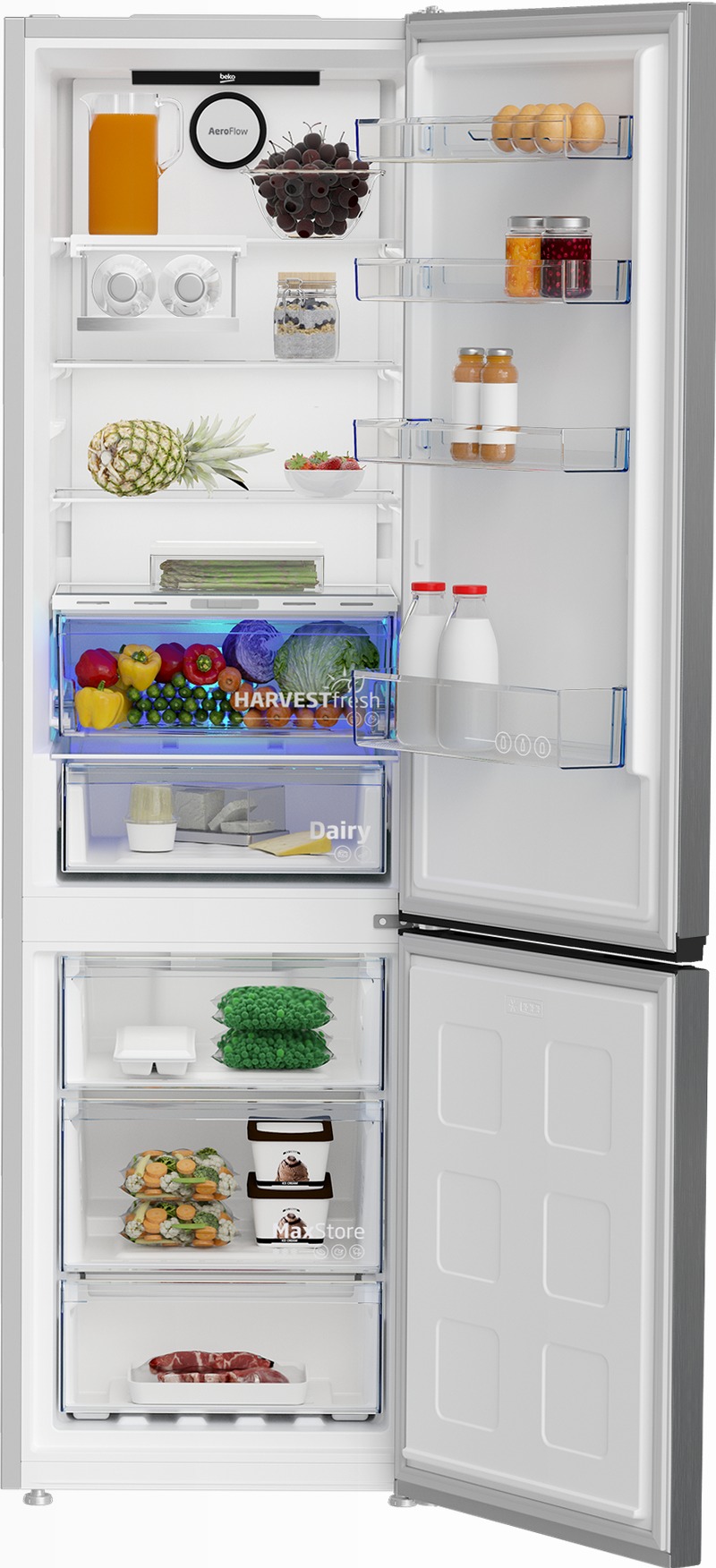 B5RCNE406HXB: Frigorifero Combinato, Total No-Frost, 59.5 cm