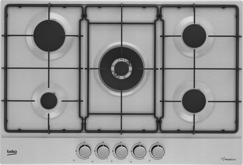 HIAW75224SXE: Piano a Gas PractiClean 75 cm Acciaio 4