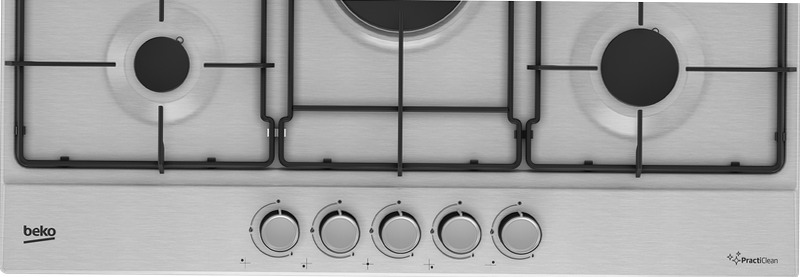HIAW75224SXE: Piano a Gas PractiClean 75 cm Acciaio 4