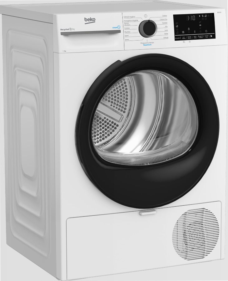 Asciugatrice 8kg Classe C a Pompa di Calore Bianco