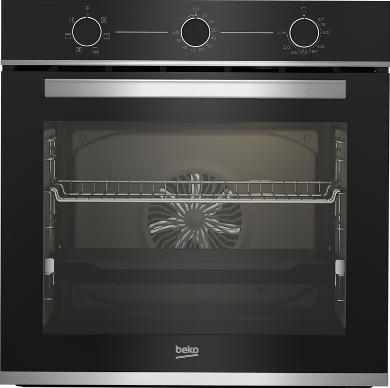 Forno Assistito con Ventola 60 cm, 72 L A Nero