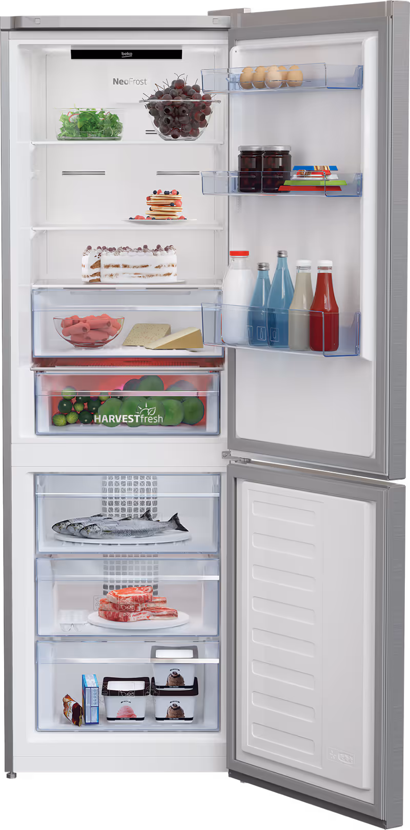 RCNA366E40ZXBN: Frigorifero Combinato, Total No-Frost, 59.5 cm
