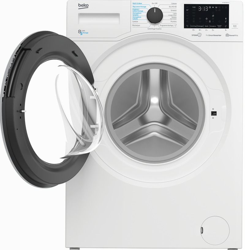 HTV8736XS-IT: Lavasciuga a Vapore SteamCure™, 8/5 kg, 1400 giri/min