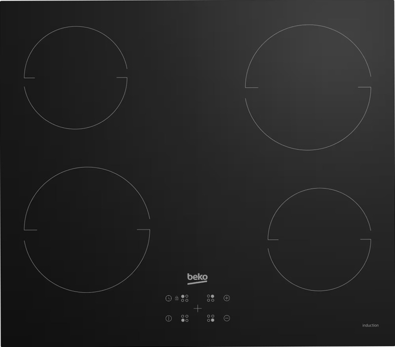 HII64401QT: Piano a Induzione 4 Zone 60 cm Nero
