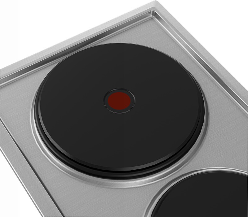 HDCE 32201 X: 30 cm Elettrico Piano Cottura da Incasso Acciaio 2