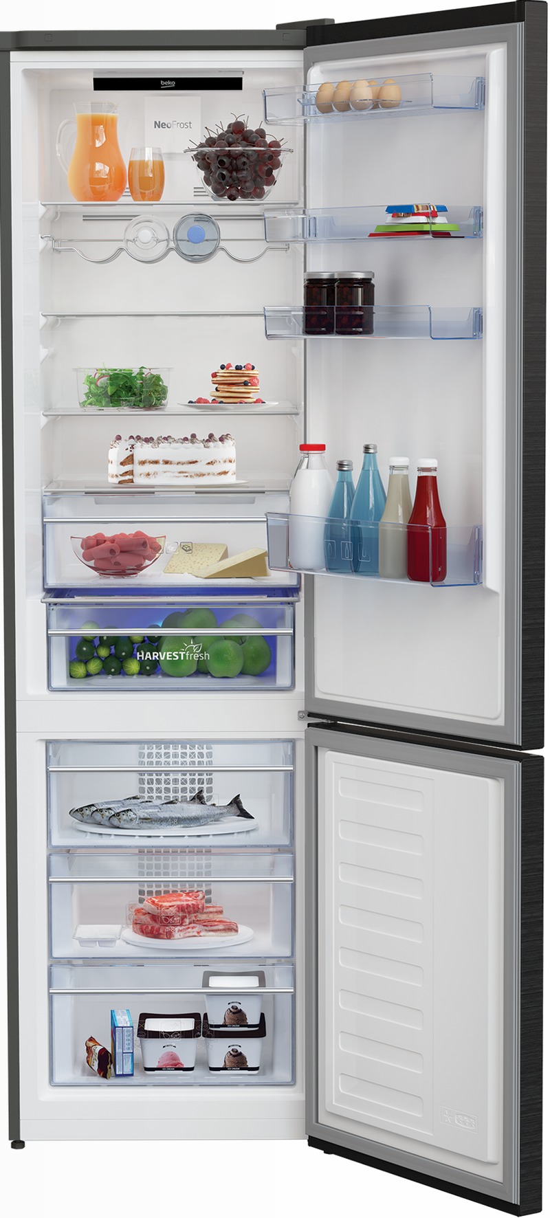 RCNA406E60LZXRN: Frigorifero Combinato, Total No-Frost, 59.5 cm