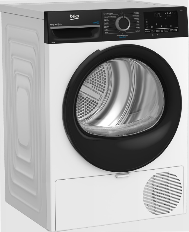 Asciugatrice 12kg, Classe E, Motore Inverter Bianco