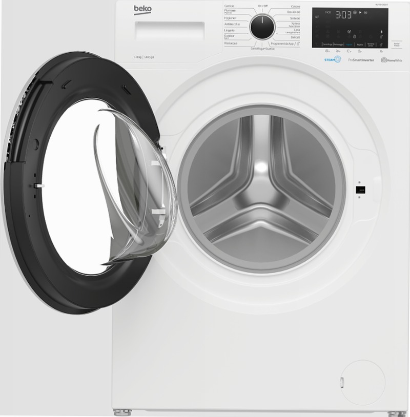 Lavatrice a Vapore SteamCure™ WUY81436SI-IT 1400rpm 8kg Bianco