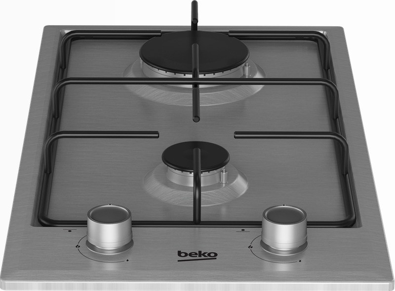HDCG 32220 FX: Piano a Gas 2 Bruciatori 30 cm Acciaio