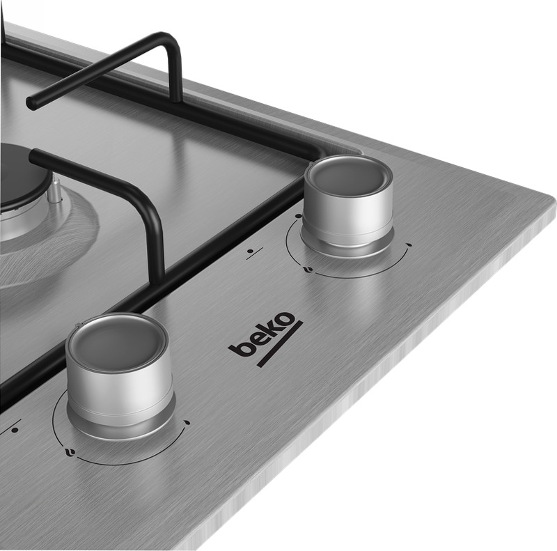 HDCG 32220 FX: Piano a Gas 2 Bruciatori 30 cm Acciaio